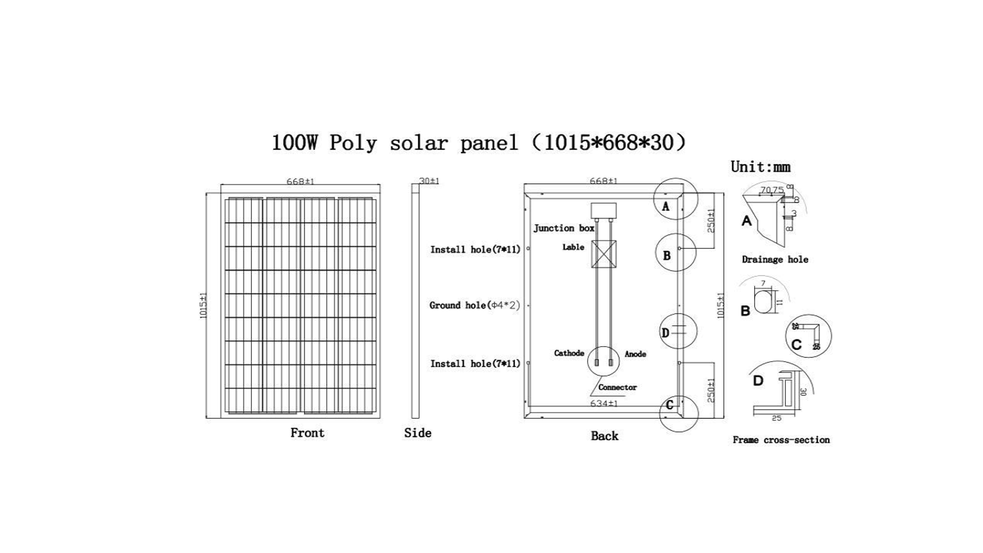 ufx100pm technical drawing