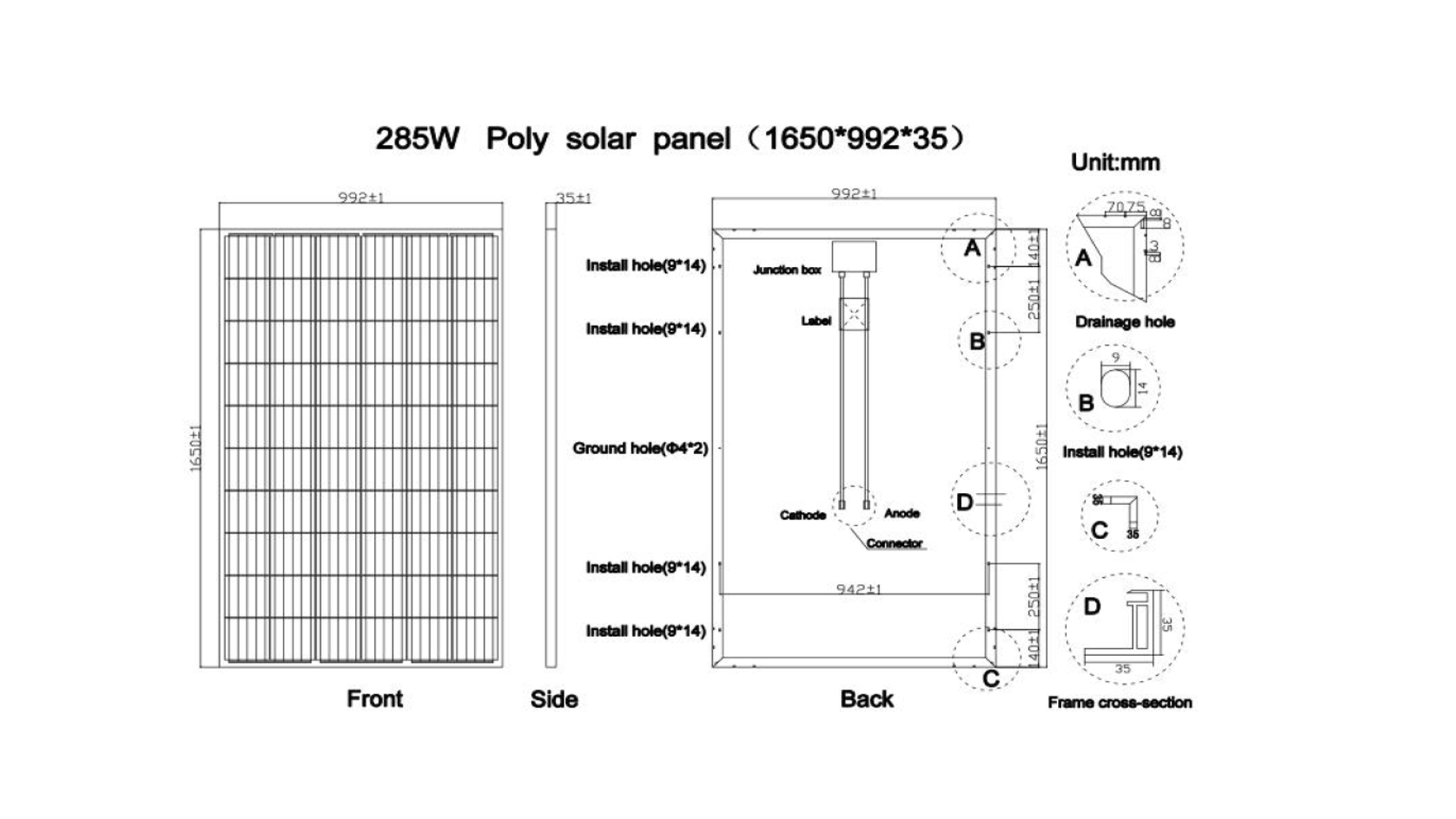 ufx285pm technical drawing